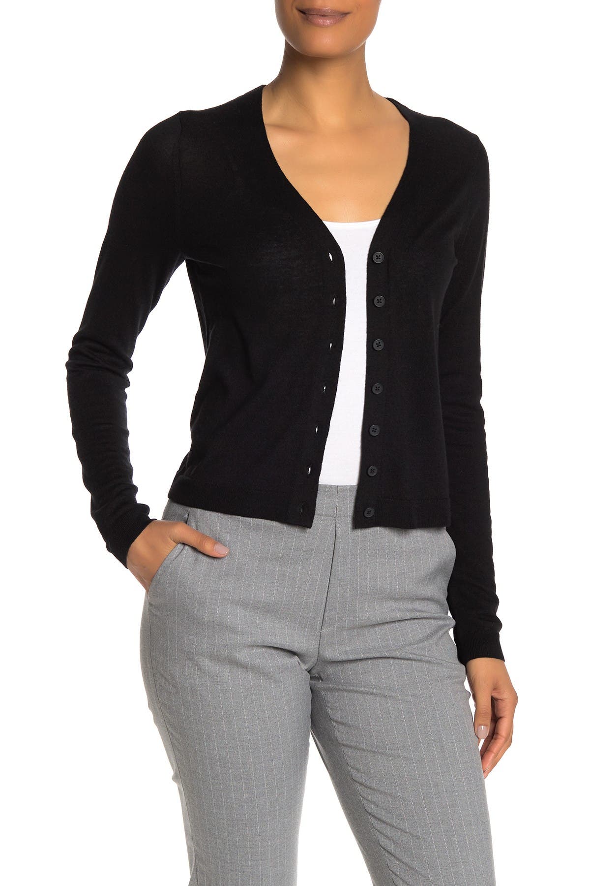 wool blend cardigan