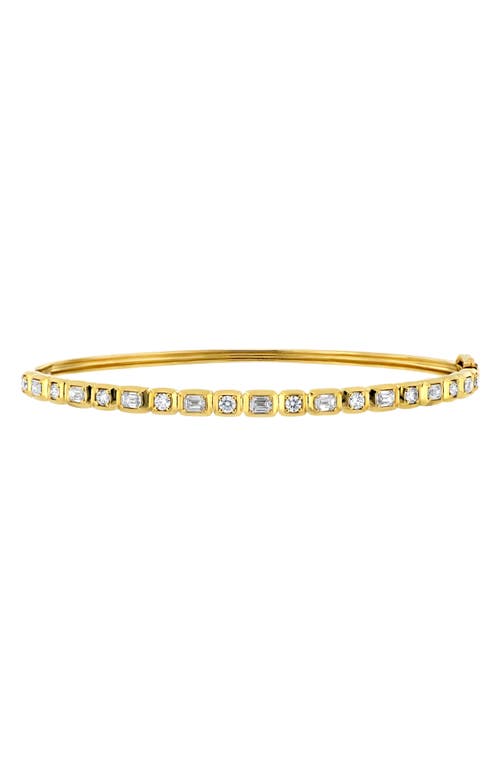 Varda Diamond Bangle Bracelet in 18K Yellow Gold