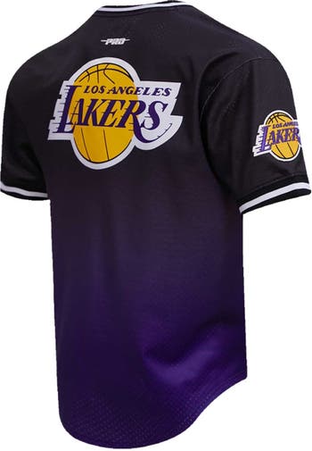 Men's Post Anthony Davis Black/Purple Los Angeles Lakers Ombre Name & Number T-Shirt Size: Small