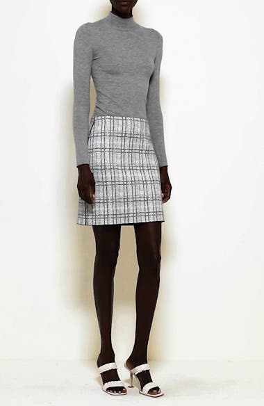 Spanx Perfect Mini Skirt in Plaid Jacquard