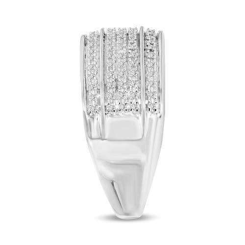 Shop Luvmyjewelry Elysium Unisex Diamond Band Ring In 10k White Gold