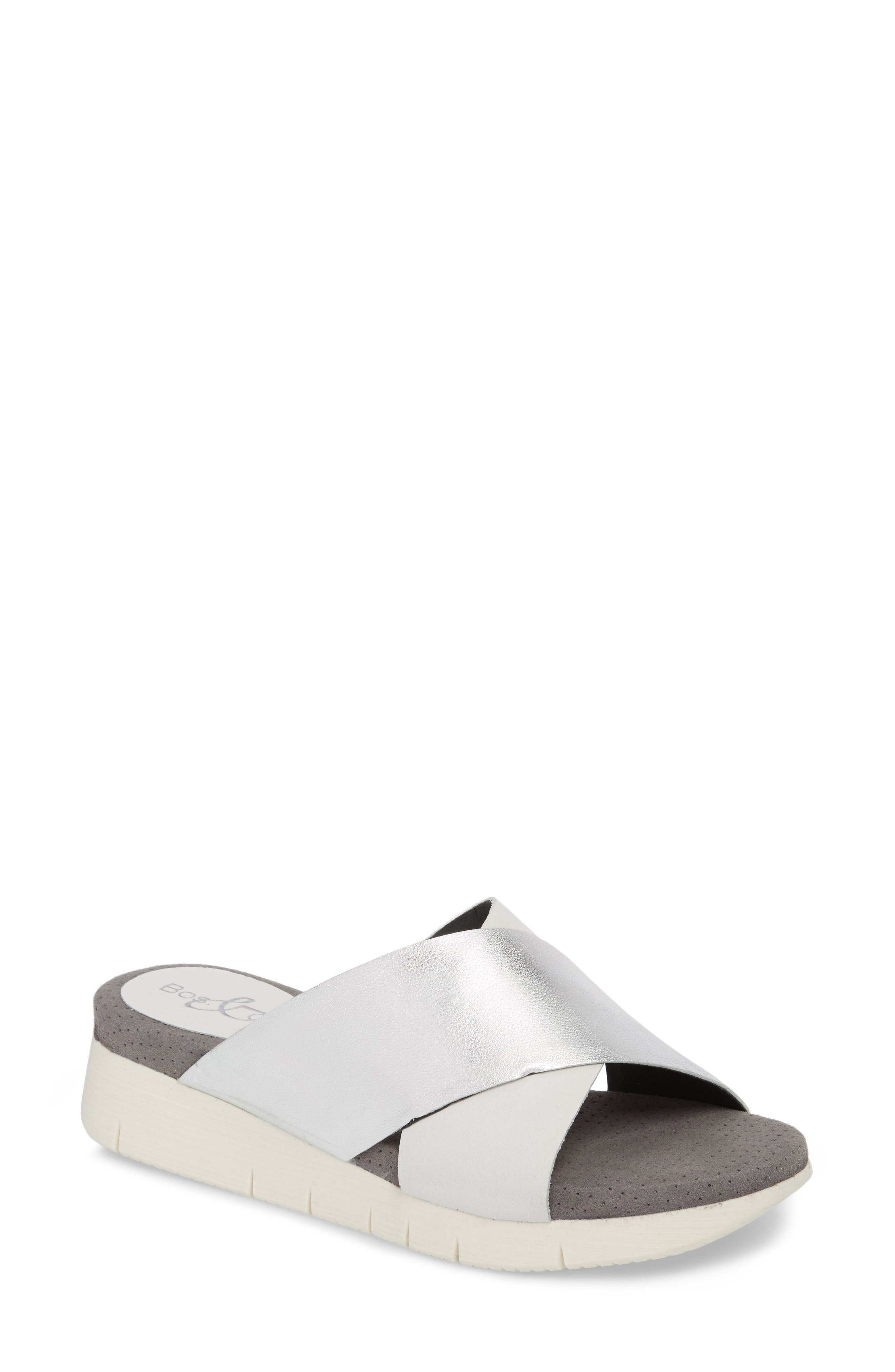 Bos. & Co. Piney Slide Sandal - White