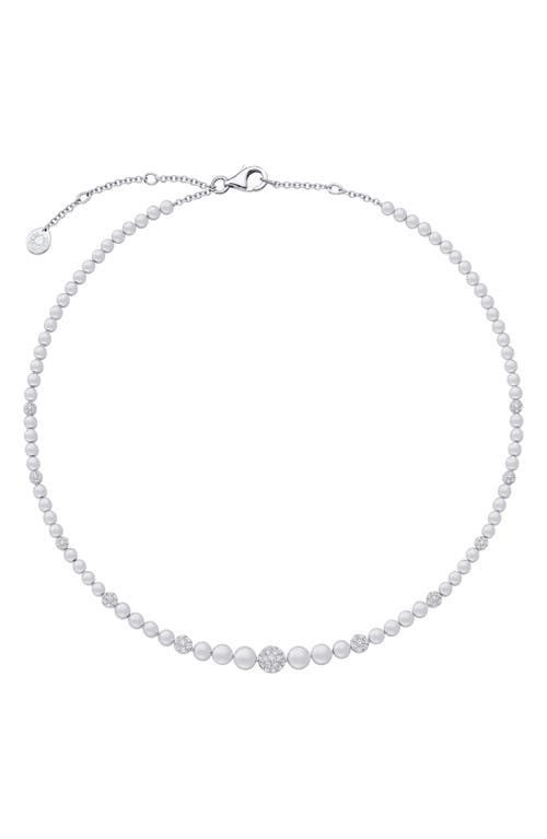 Sara Weinstock Isadora Cali Bead & Diamond Choker Necklace in White Gold