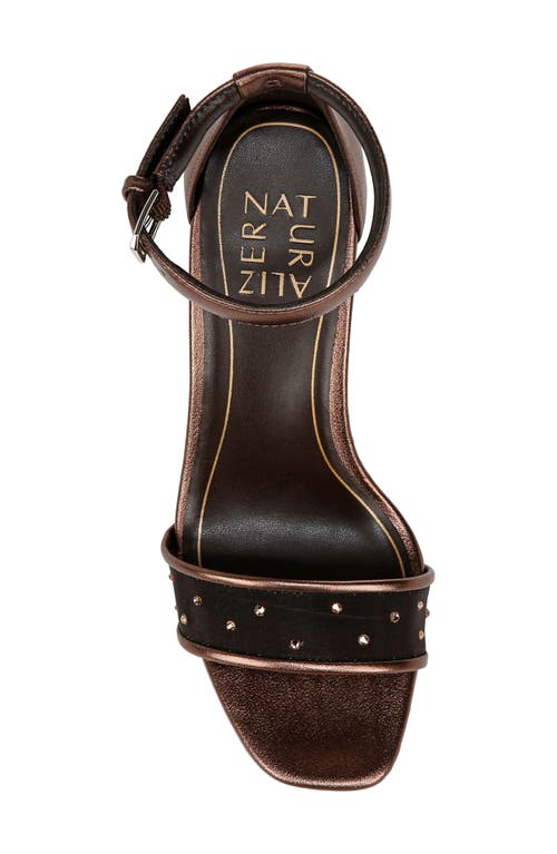 Shop Naturalizer Joy Studded Ankle Strap Sandal In Cinnamon Brown