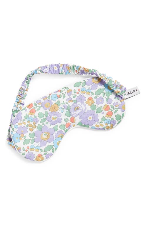 Floral Print Tana Cotton Sleep Mask in Lilac