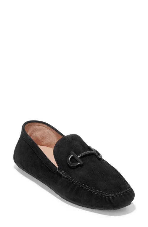 Cole Haan Tully Driver Shoe in Black Suede at Nordstrom, Size 6