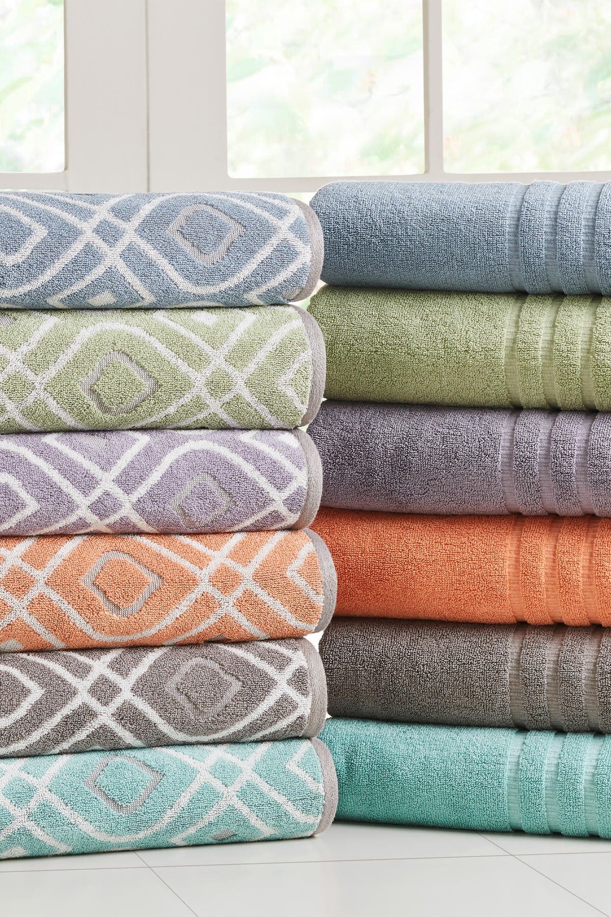 Modern Threads Yard Dyed Towel 6Piece Set Oxford Aqua Nordstrom Rack