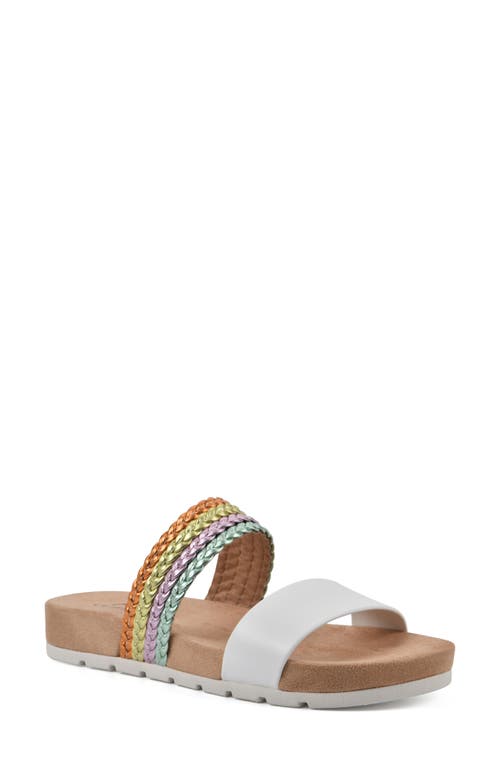 Shop Cliffs By White Mountain Tactful Sandal In White/multi/smooth