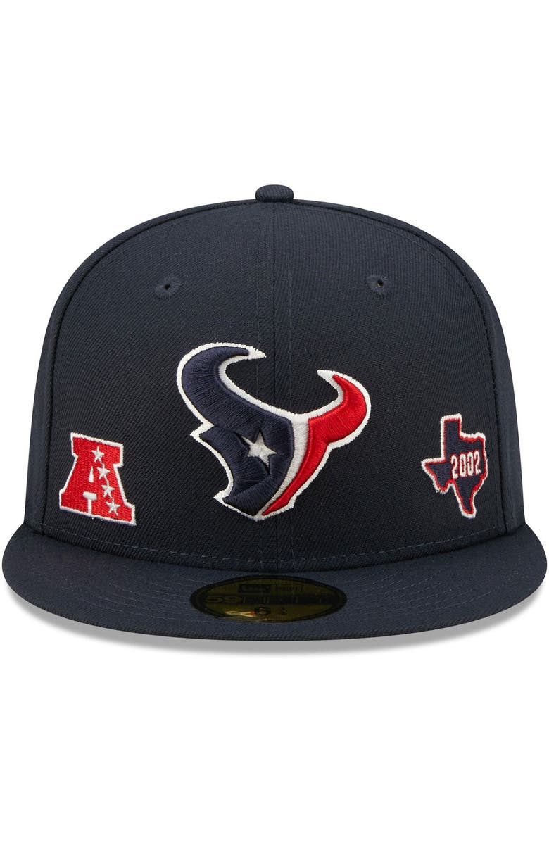 Texans Rivals Hats New Era Men's New Era Navy Houston Texans Identity 59FIFTY Fitted Hat ...