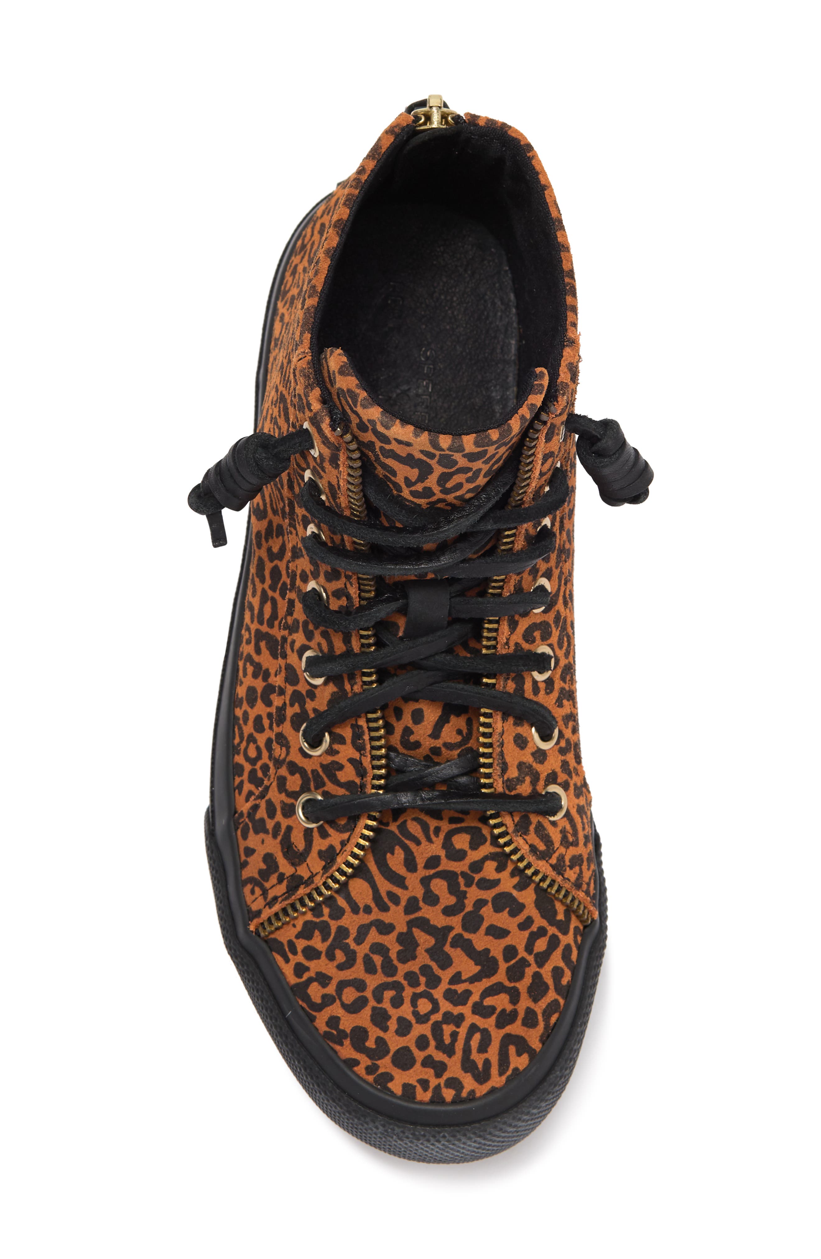 leopard sperry sneakers