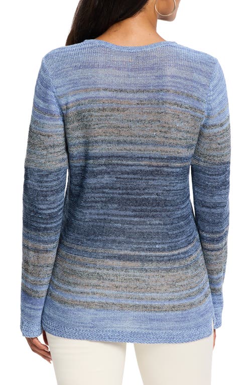 Shop Nic + Zoe Nic+zoe Hazy Shades Sweater In Indigo Multi