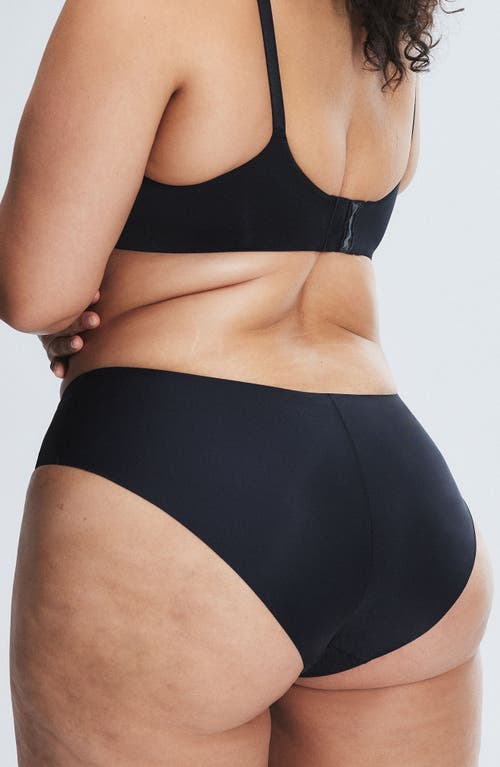 Savage X Fenty Microfiber No-show Hipster Briefs In Black Caviar