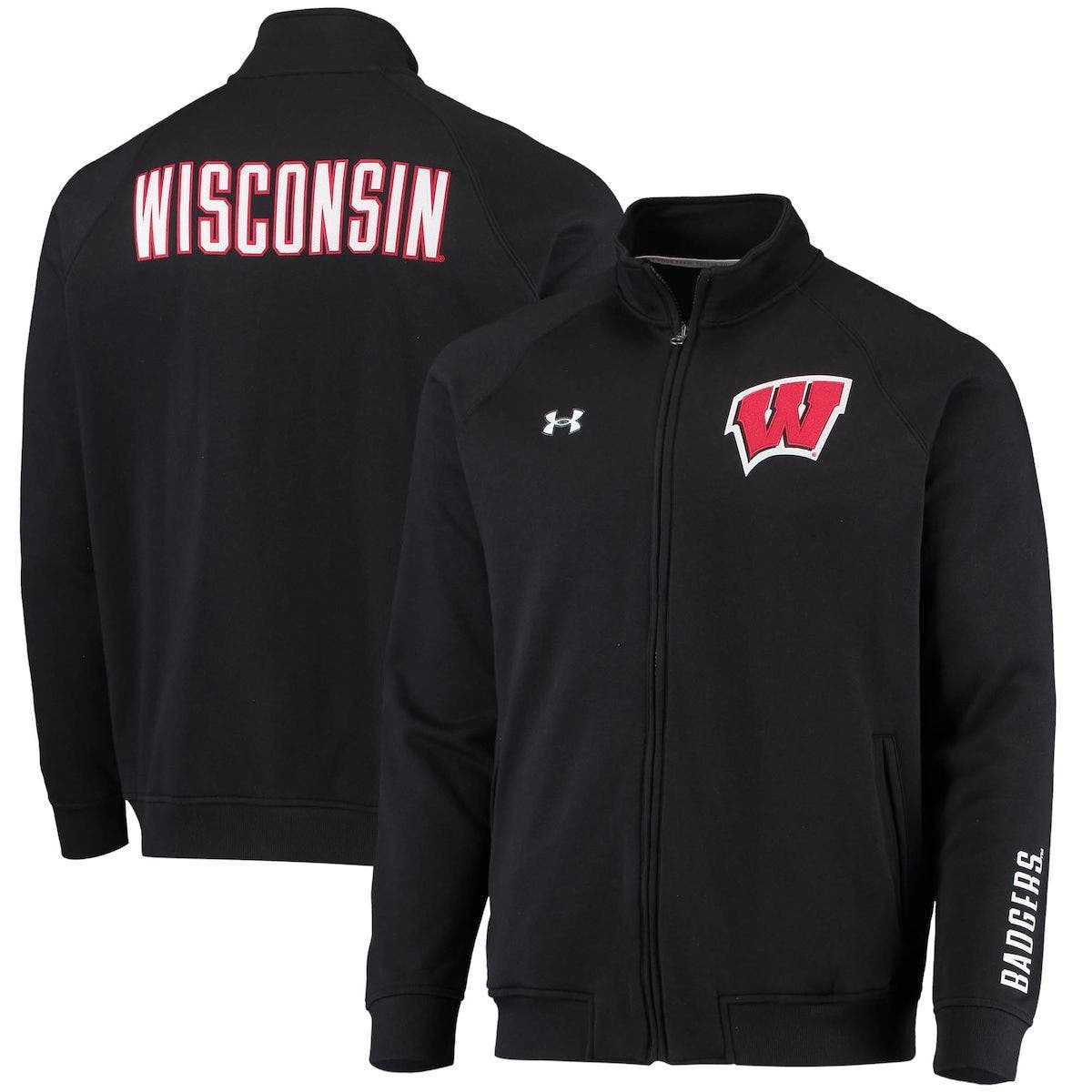 Under Armour Men's Under Armour Black Wisconsin Badgers Raglan Game Day