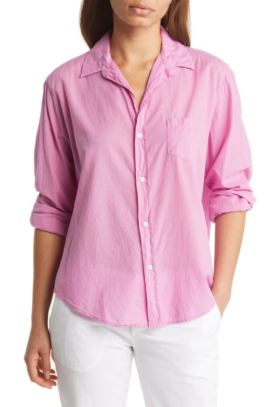 Frank & Eileen Cotton Button-up Shirt In Pop