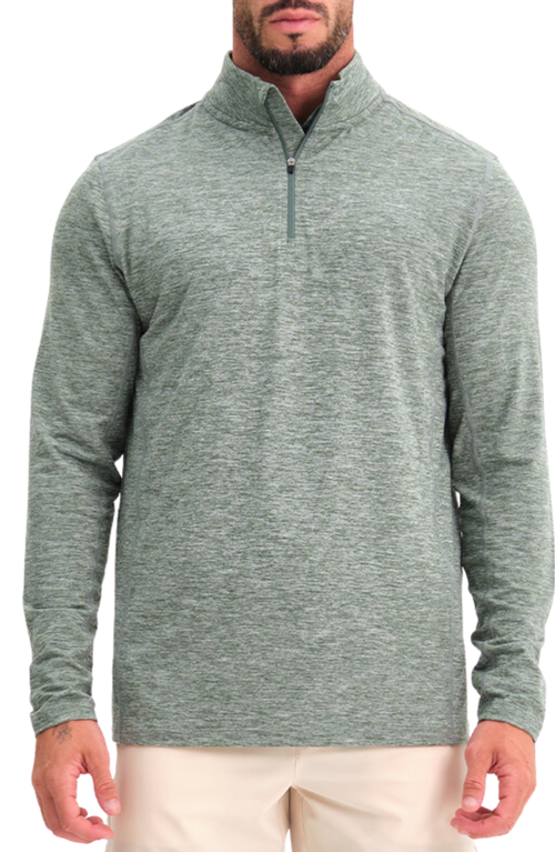 Shop Reflo Purus Lightweight Quarter-zip Midlayer In Dark Forest