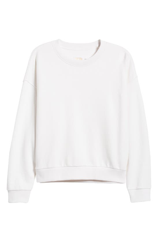Shop Nation Ltd Jovie Crewneck Sweatshirt In White
