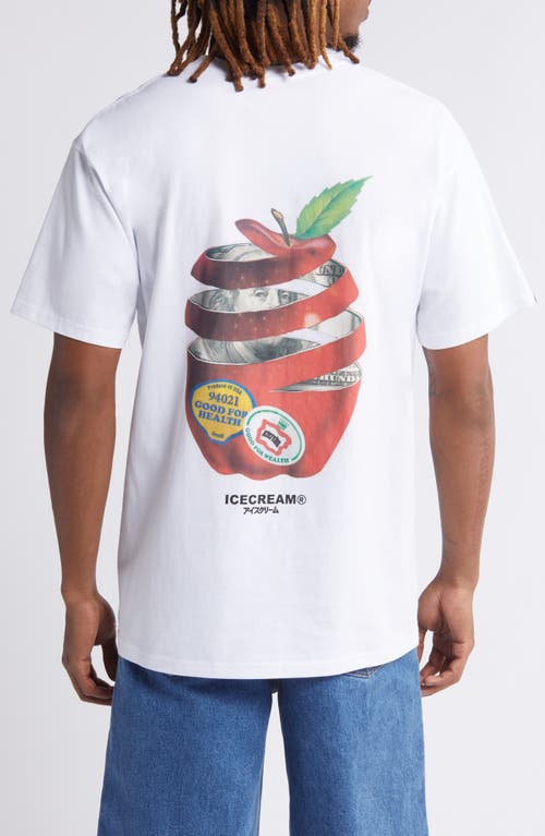 Shop Icecream Big Apple Graphic T-shirt In White