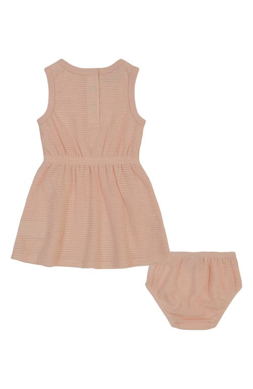 Shop Juicy Couture Ribbed Velour Dress & Bloomers In Beige