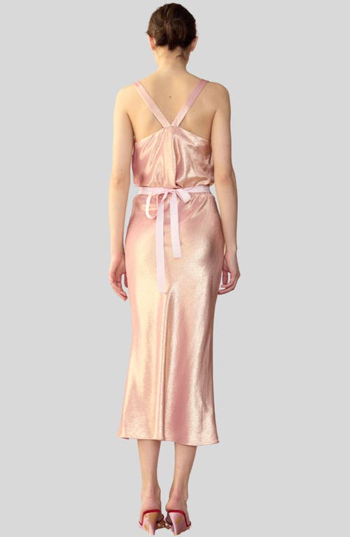 Shop Cynthia Rowley Shimmering Siren Skirt In Rose Gold