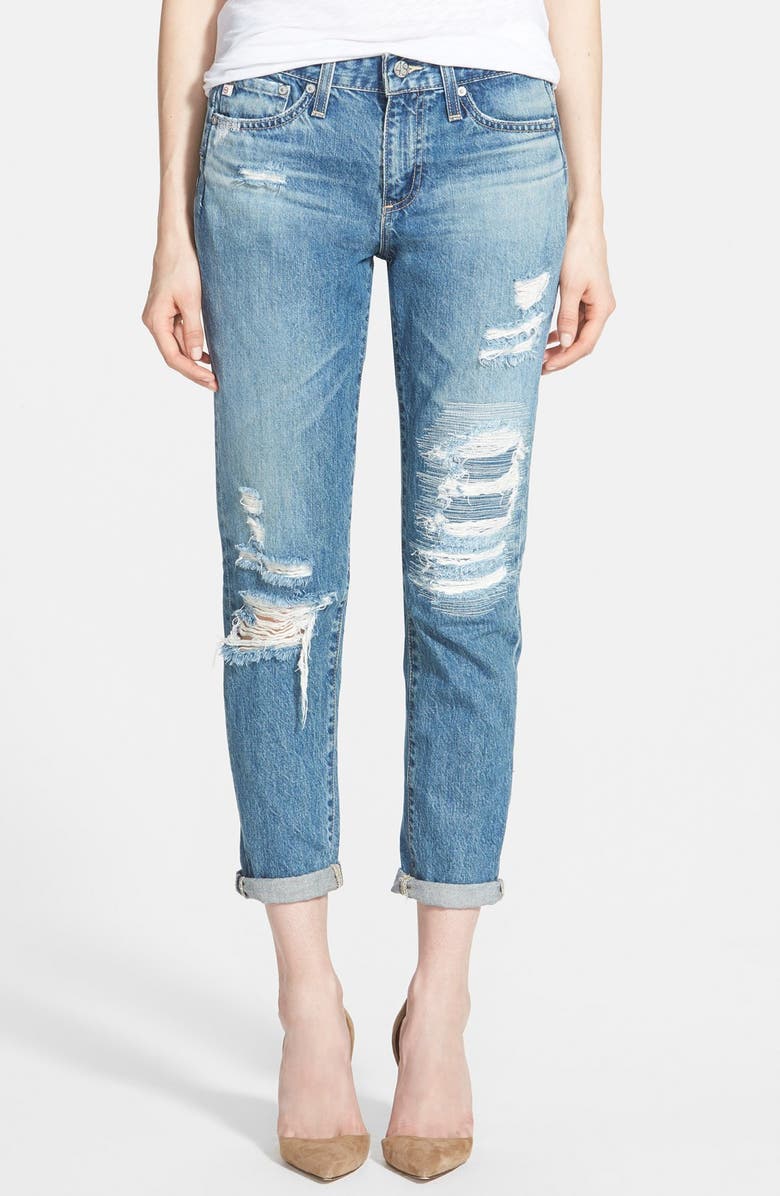 AG 'The Beau' Skinny Boyfriend Jeans, Main, color, 20 YEAR YONDER