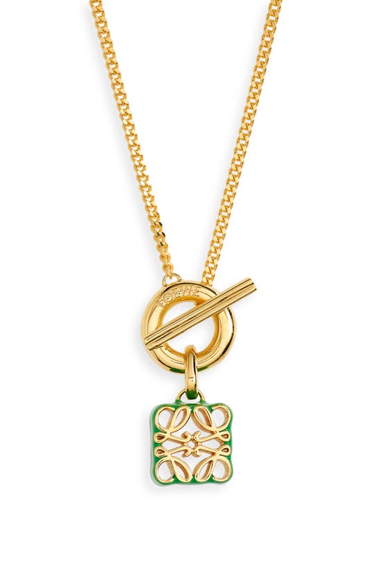 アクセサリーその他 Loewe Pendant with Anagram medallion gold Loewe Anagram Pendant Necklace In Sterling Silver in White