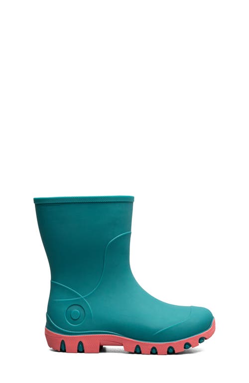 Bogs Kids' Essential Mid Waterproof Rain Boot In Turquoise