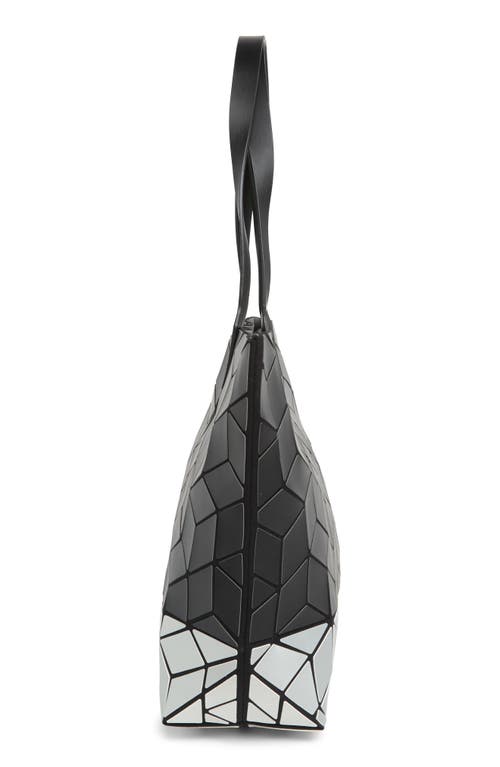 Patrizia Luca Two Tone Geo Tote Bag In M.black/silver