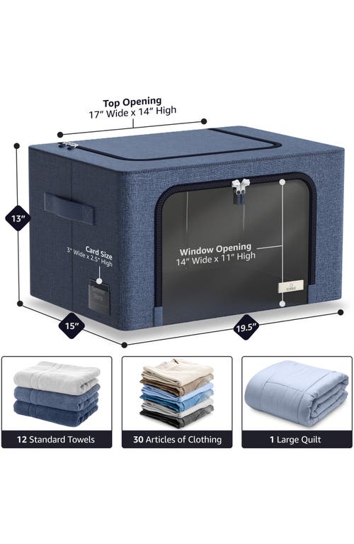 Sorbus 4-pack Foldable Storage Boxes In Blue