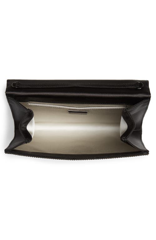 Judith Leiber Fizzoni Full-beaded Clutch Bag In Ebonized Jet