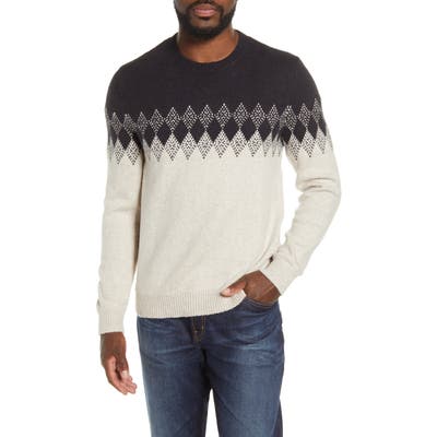 Bonobos Diamond Fair Isle Crewneck Sweater, Black