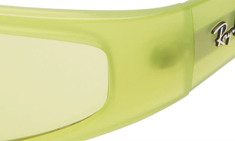 Shop Ray Ban Izaz 59mm Wraparound Sunglasses In Green