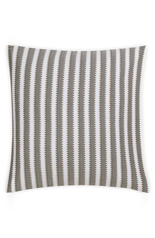 Matouk Apollo Stripe Matelassé Euro Pillow Sham in Comet 