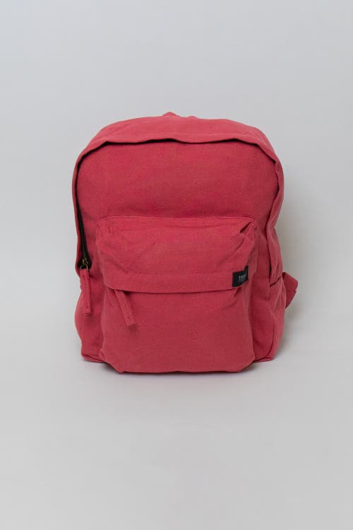 Terra Thread Organic Cotton Mini Backpack In Ruby Red