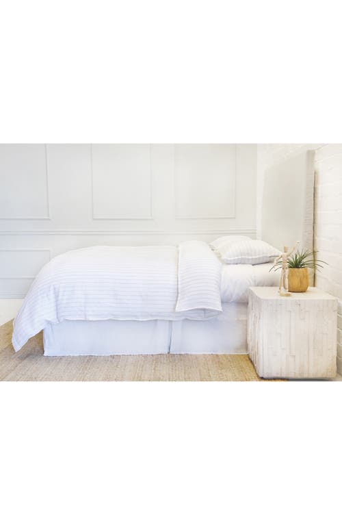 Shop Pom Pom At Home Blake Duvet Cover In White/ocean