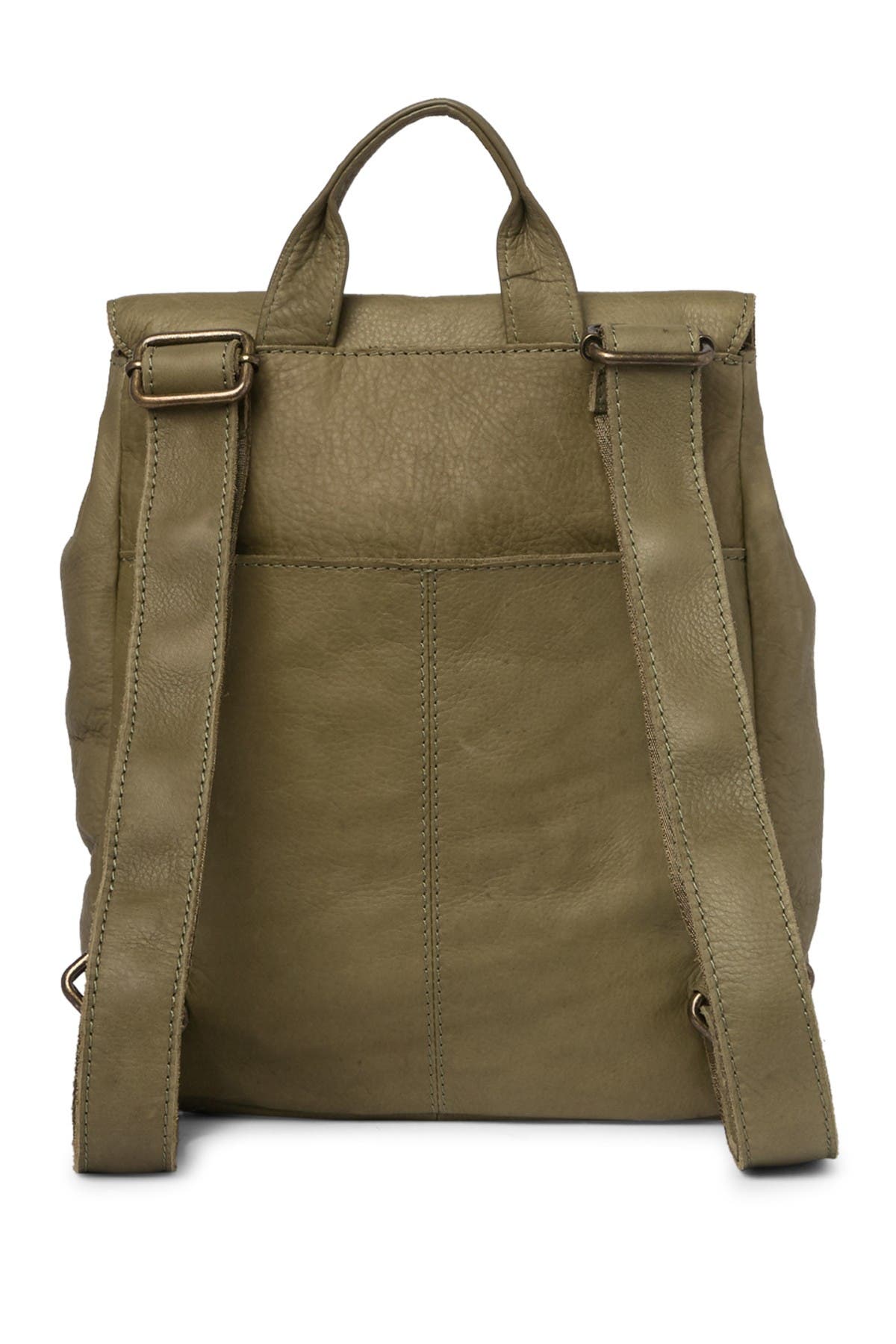 American Leather Co. Liberty Leather Flap Backpack In Open Pink9