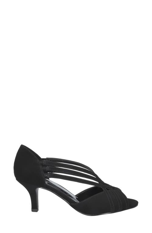 Shop Easy Street Oceana Strappy Sandal In Black