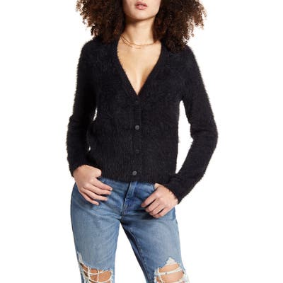Vero Moda Poilu V-Neck Cardigan, Black