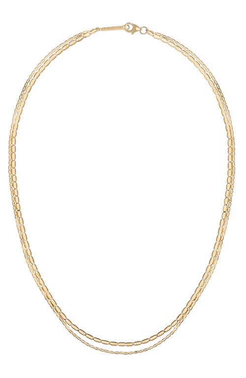 Lana Petite Malibu Double Layer Necklace in Yellow Gold