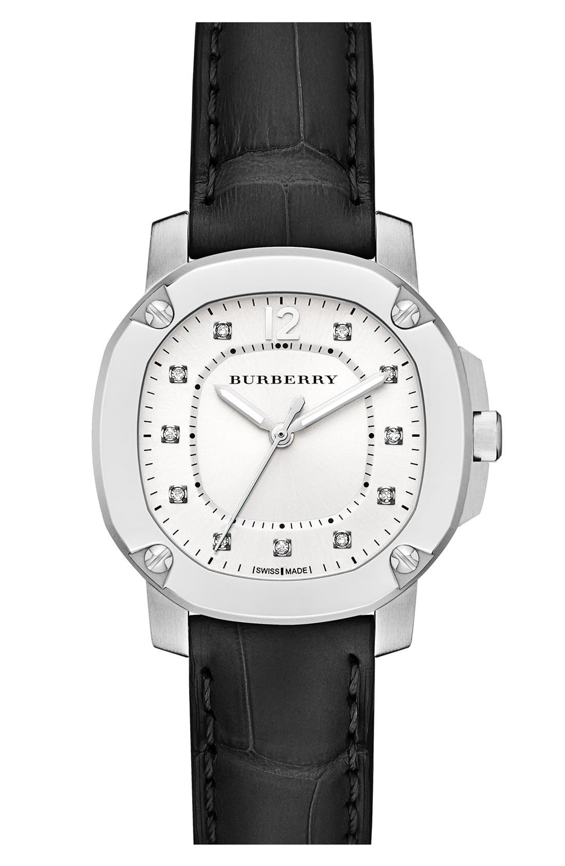 burberry diamond dial bracelet watch 34mm