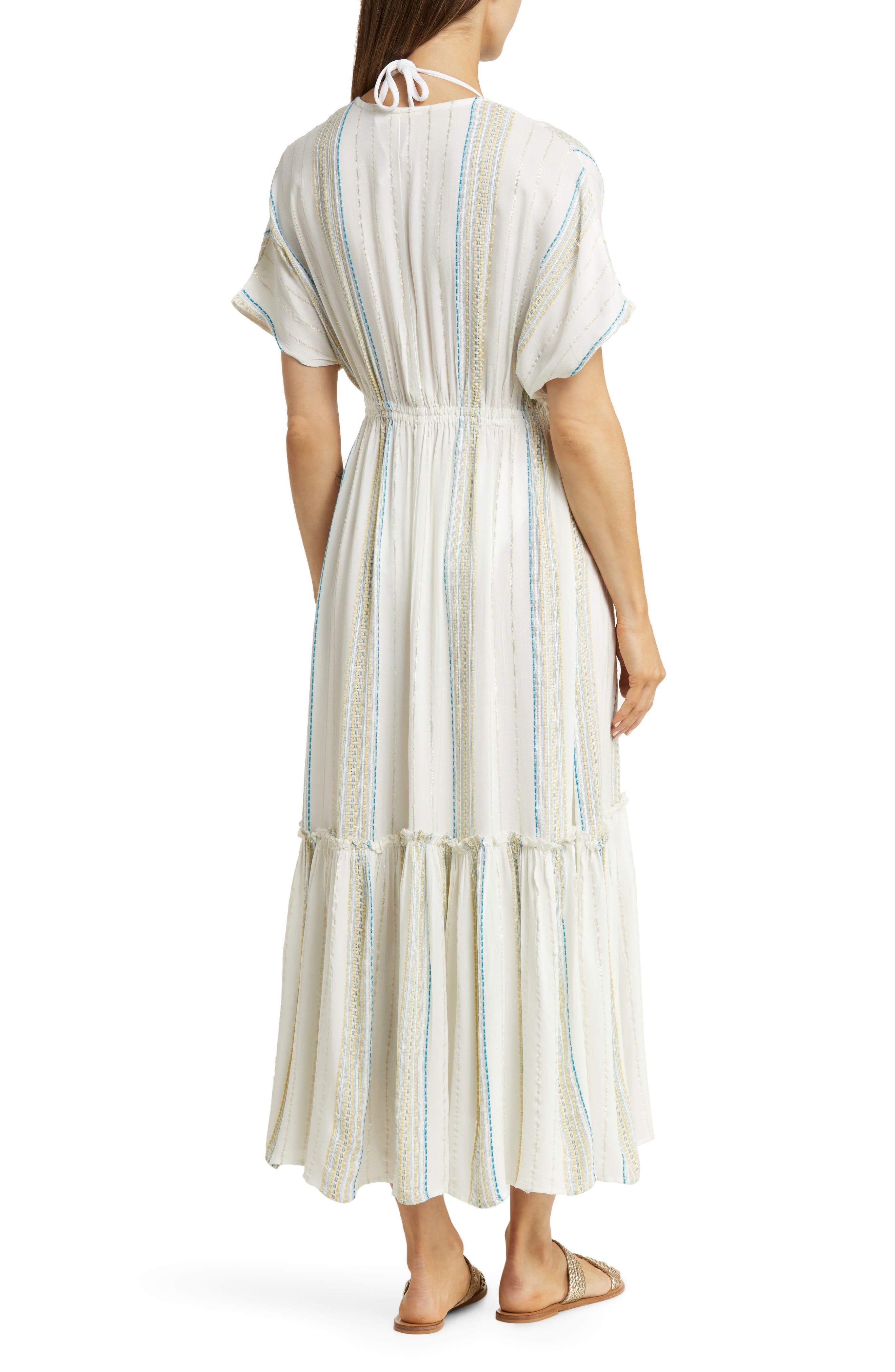 Elan Ruffle CoverUp Maxi Dress Nordstrom