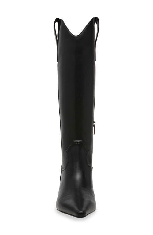 Steven New York Britt Western Pointed Toe Boot In Black