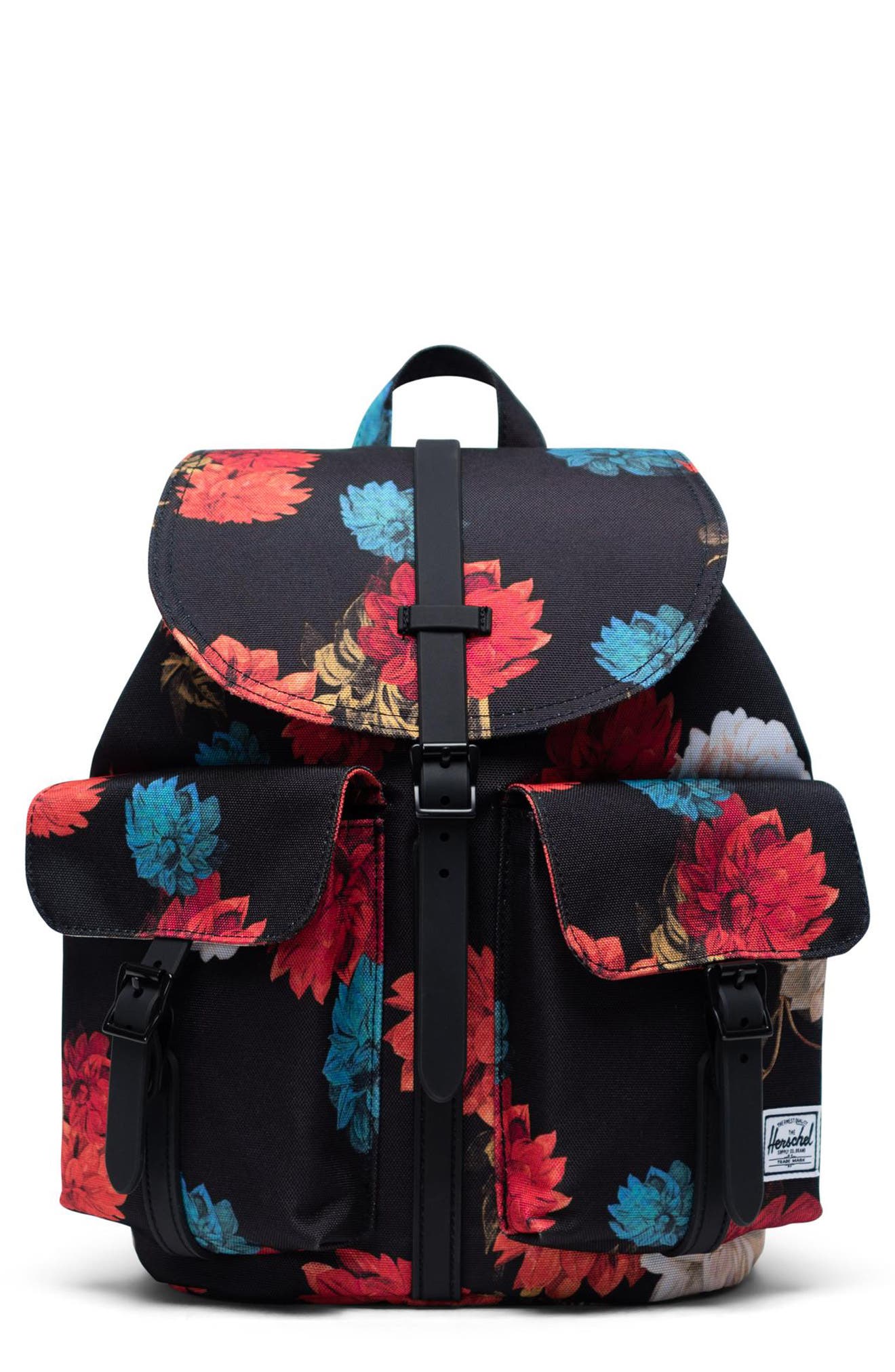 dawson backpack in floral chambray