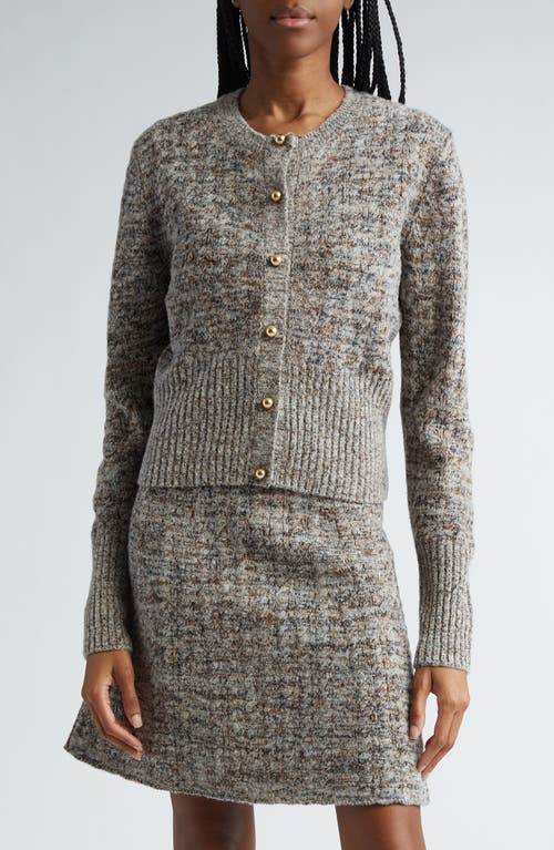 Stella McCartney Heathered Wool Blend Cardigan 8490 - Multicolor 1 at Nordstrom,