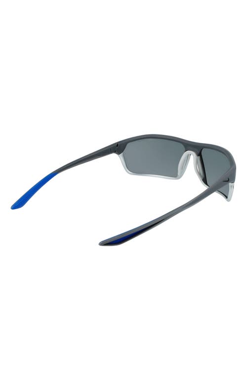 Shop Nike Clash 70mm Sport Sunglasses In Dark Grey/silver Flash