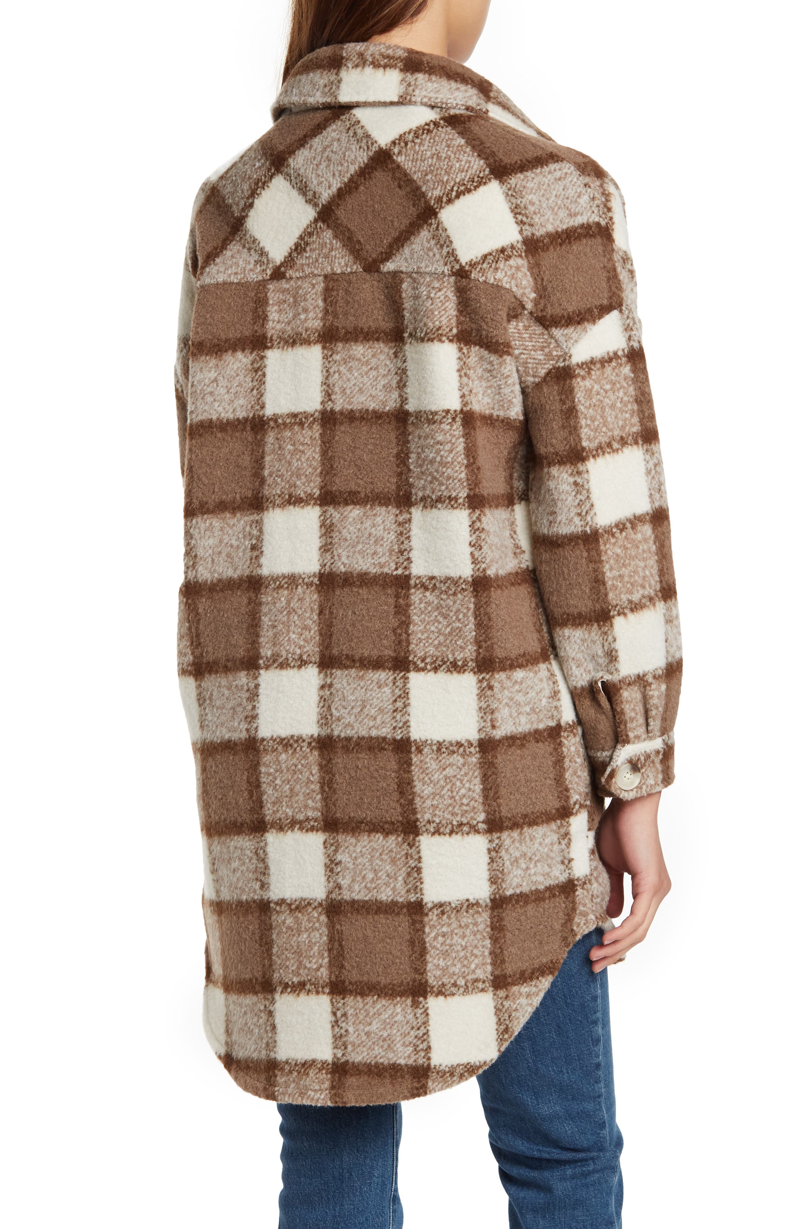 RDI Notch Collar Tail Hem Shirt Jacket Nordstromrack