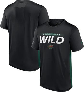Minnesota Wild Fanatics Branded Authentic Pro Locker Room T-Shirt - Black