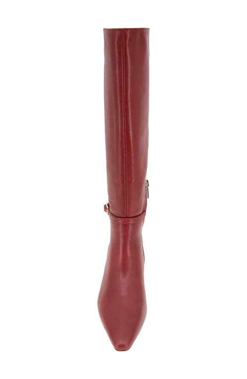 Shop Kenneth Cole Marais Knee High Boot In Red Leather