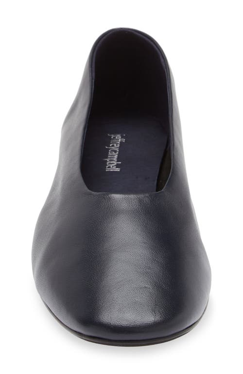 Shop Jeffrey Campbell Trustee Pump In Navy