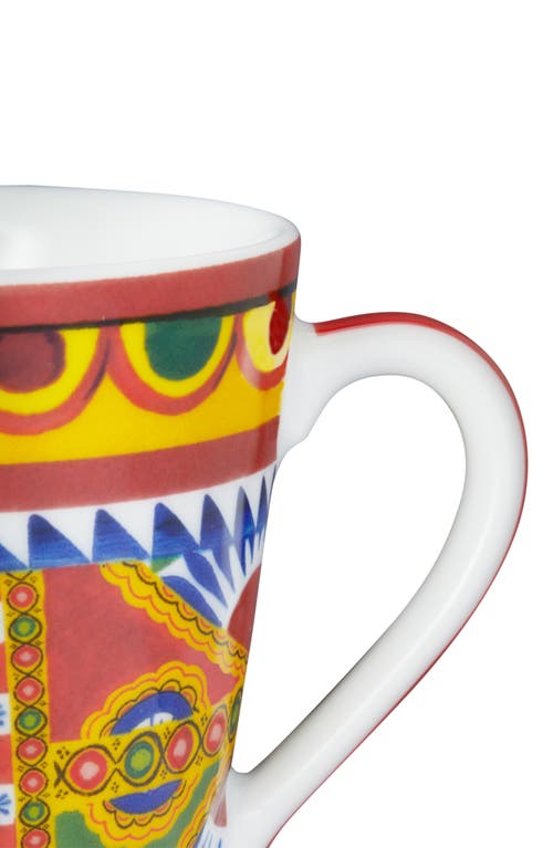 Shop Dolce & Gabbana Dolce&gabbana Carretto Mug In Medium Yellow