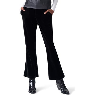 Universal Standard Farrah Velvet Flare Pants, Black